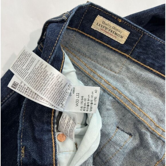 Levi's 501 Button Fly Jeans in Blue Denim - Picture 3 of 3